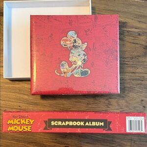 Mickey Mouse scrapbook.